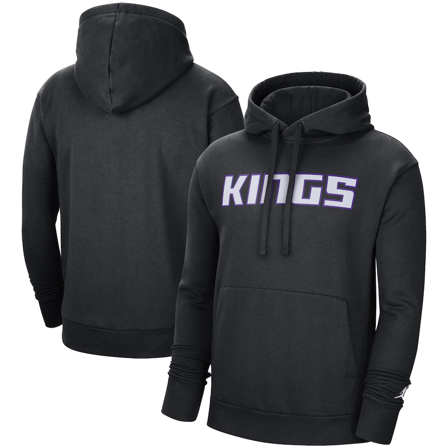 Sweat à capuche noir des Kings de Sacramento