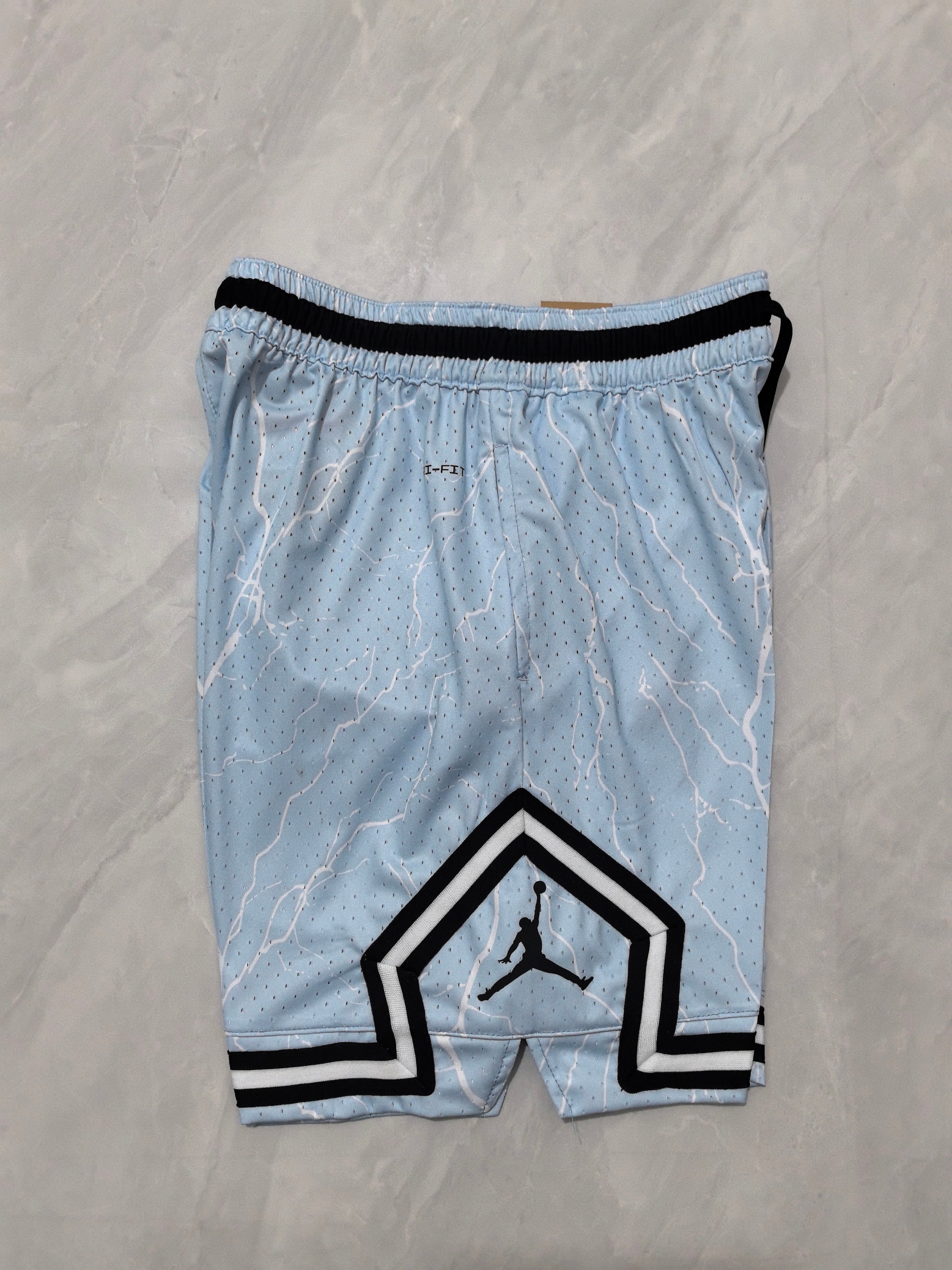 Jordan B-7 Cracked Blue Basketball Shorts