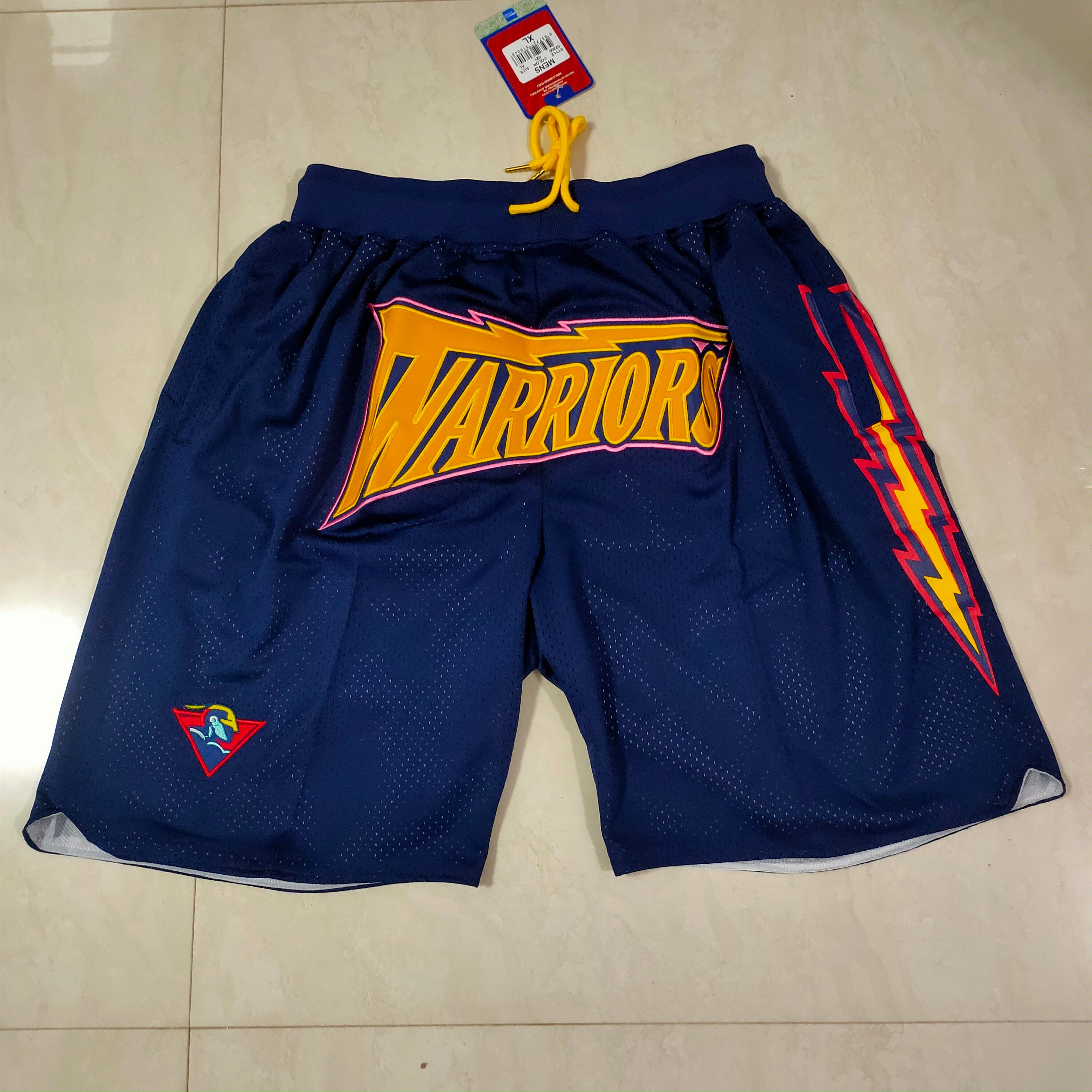 Warriors navy blue shorts