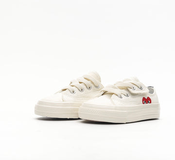 Converse coeur chaussures blanches