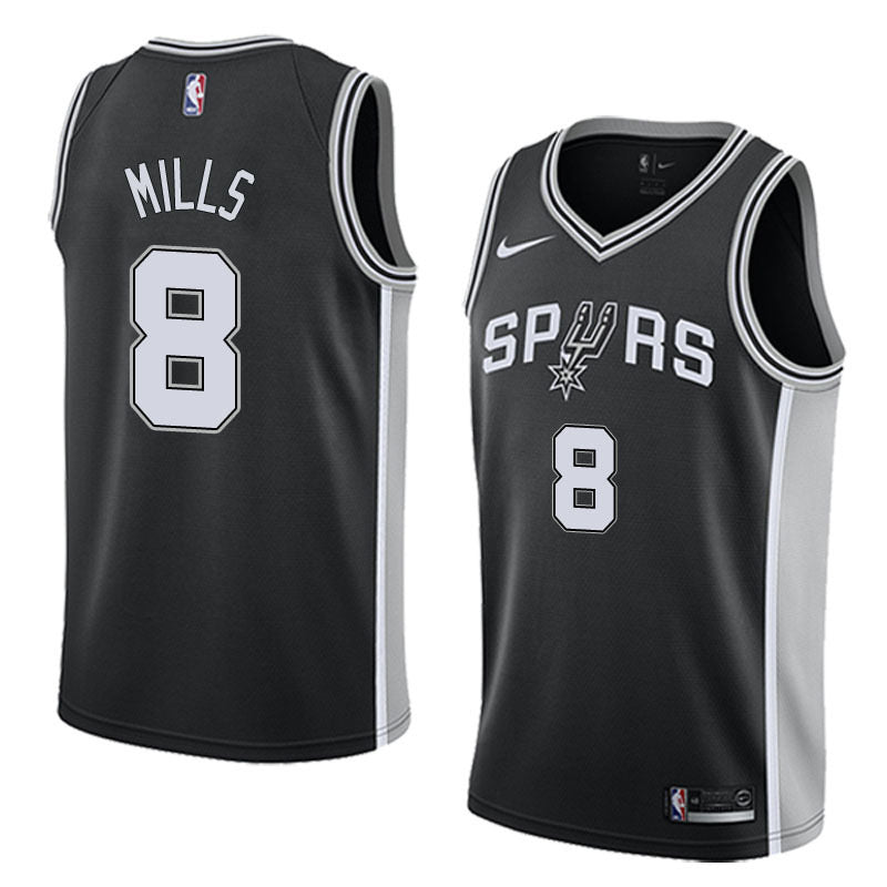 Spurs black 8 mills jersey