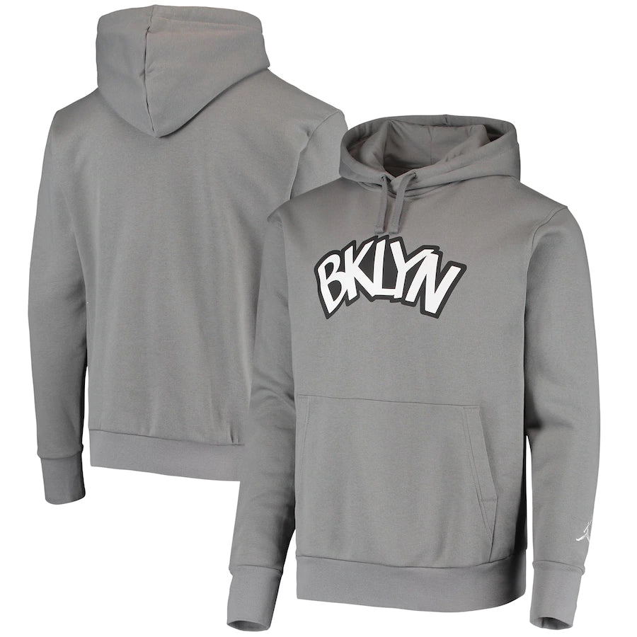 Sweat à capuche gris Brooklyn nets