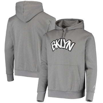 Sweat à capuche gris Brooklyn nets