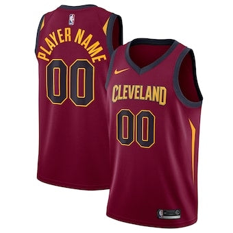Maillot rouge foncé des cavaliers de Cleveland
