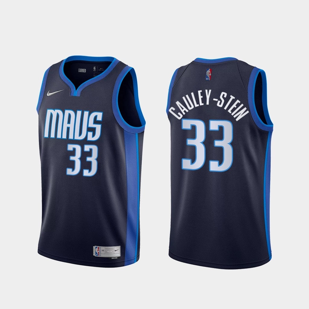 MAVS navy blue 33 cauley stein jersey