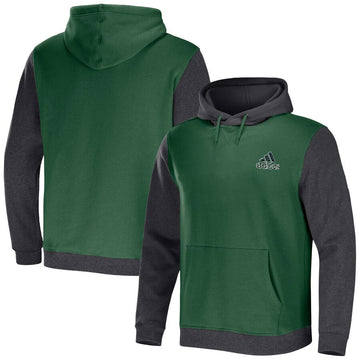 Adidas grey and grass green hoodie