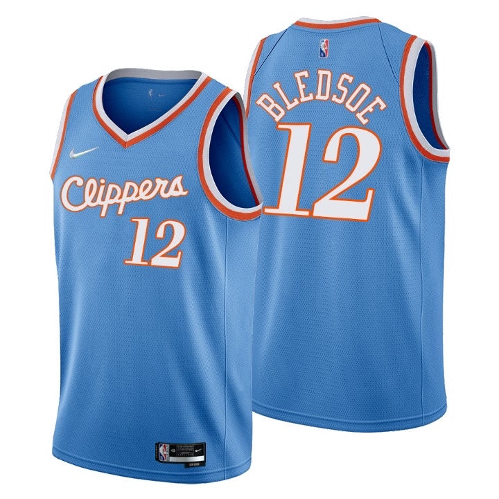 Maillot Clippers bleu 12 bledsoe