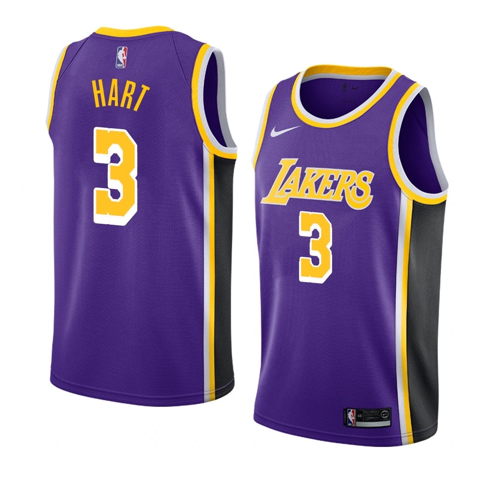 Lakers purple/black 3 hart jersey