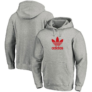 Adidas grey/red hoodie