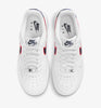 Nike airforce A1 white and black and red shoes