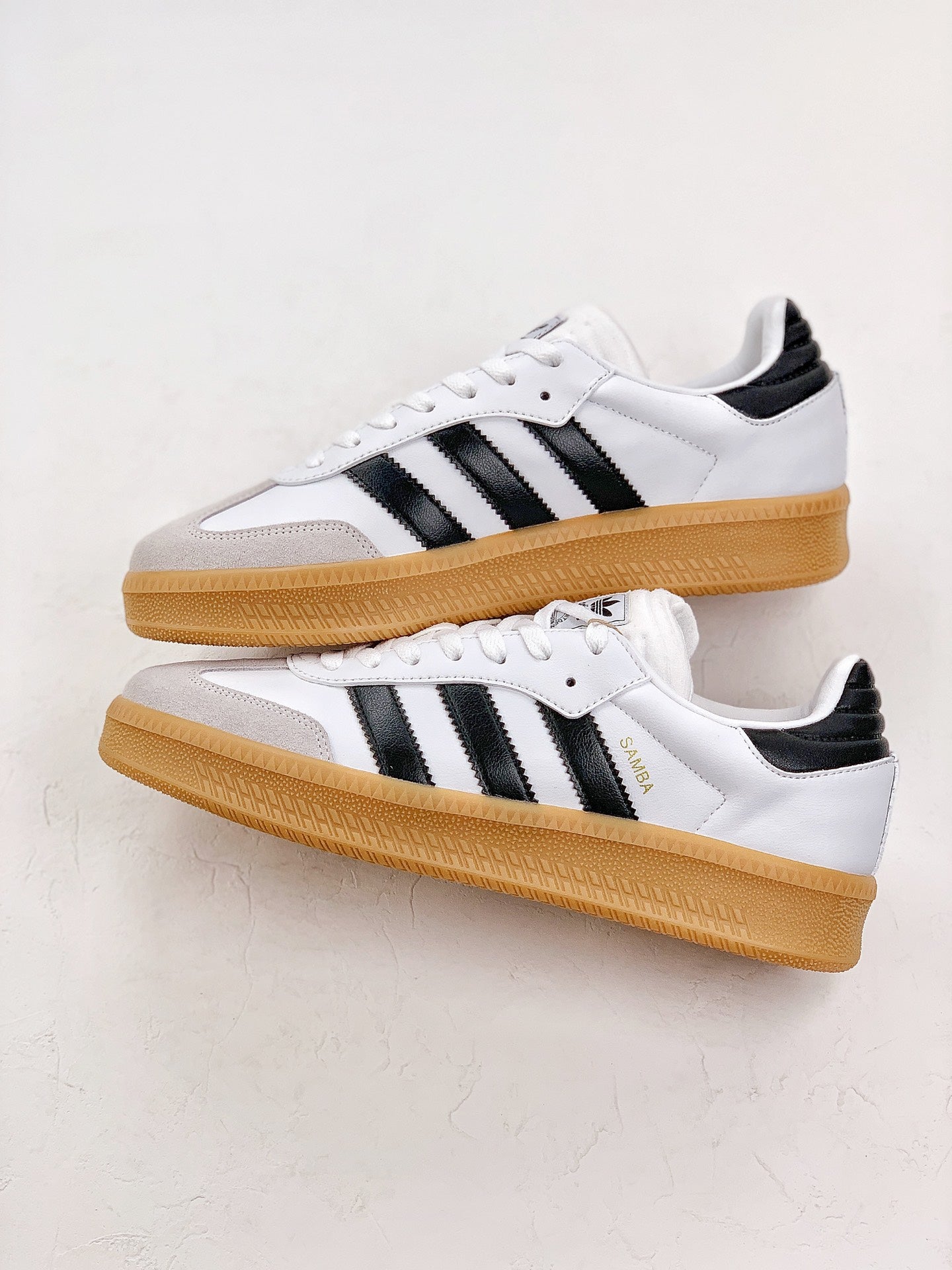 Adidas samba xl black and white shoes