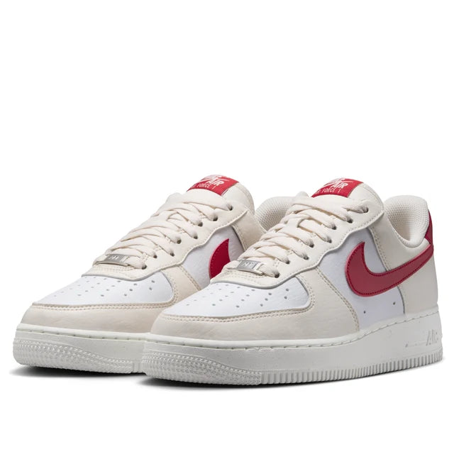 Nike Air Force 1 '07 'Pale Ivory University Red'