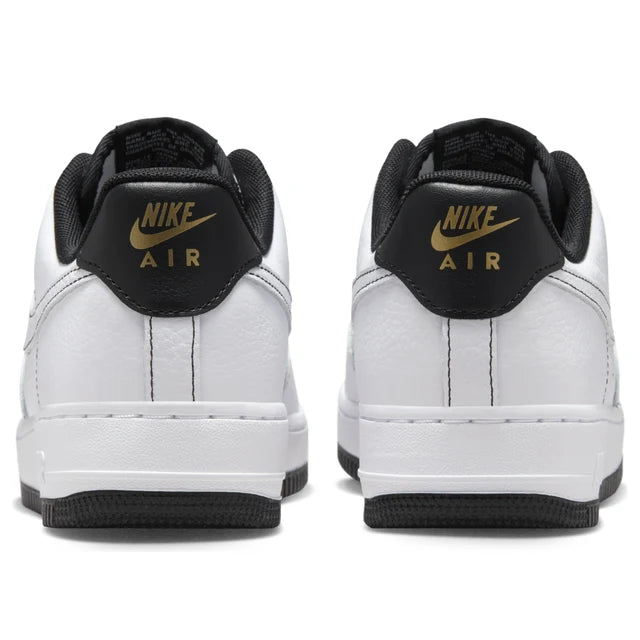 Nike Air Force 1 '07 'White Black Gold'