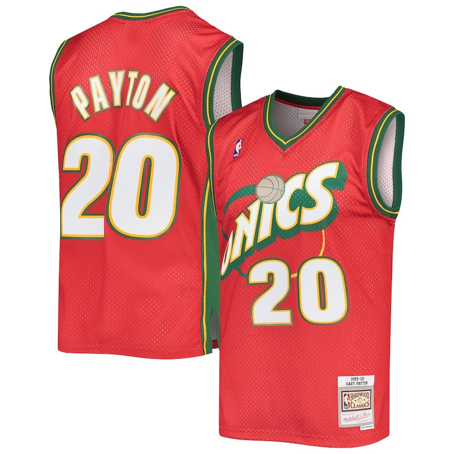 Retro Oklahoma City thunder 20 payton red  jersey