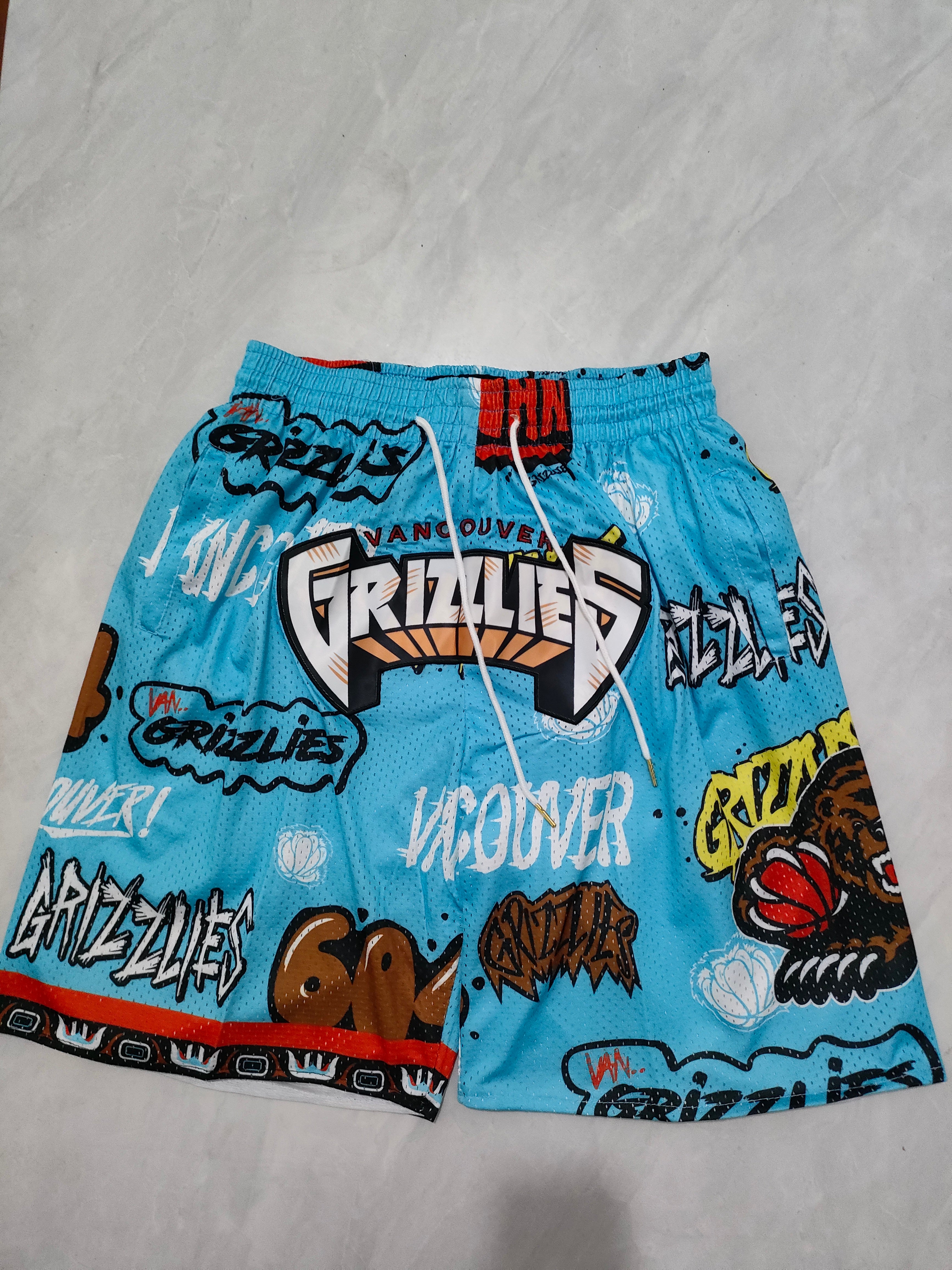 Grizzlies Blue Graffiti Pocket shorts