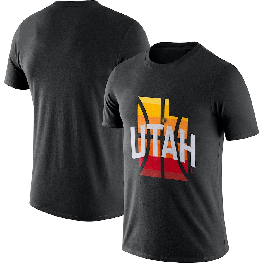 Men's Nike Black Utah Jazz 2020/21 City Edition Logo T-Shirt