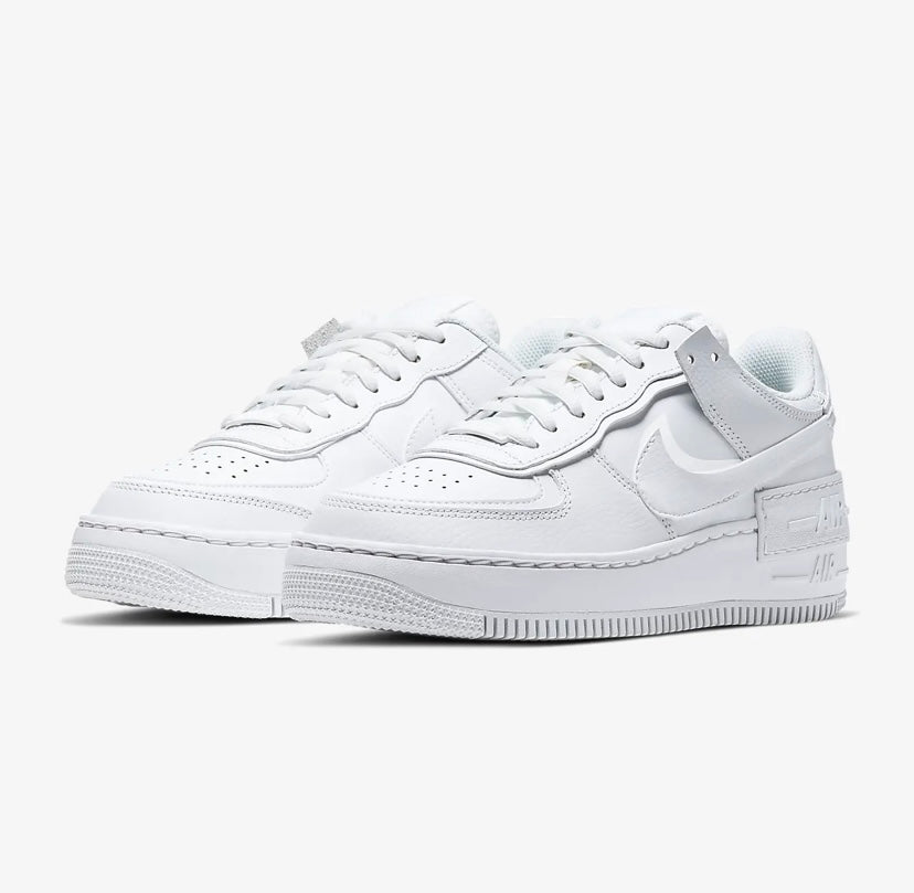 Nike airforce A1 double chaussures blanches complètes