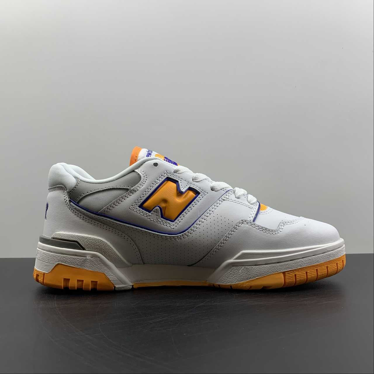 NB 550 orange shoes