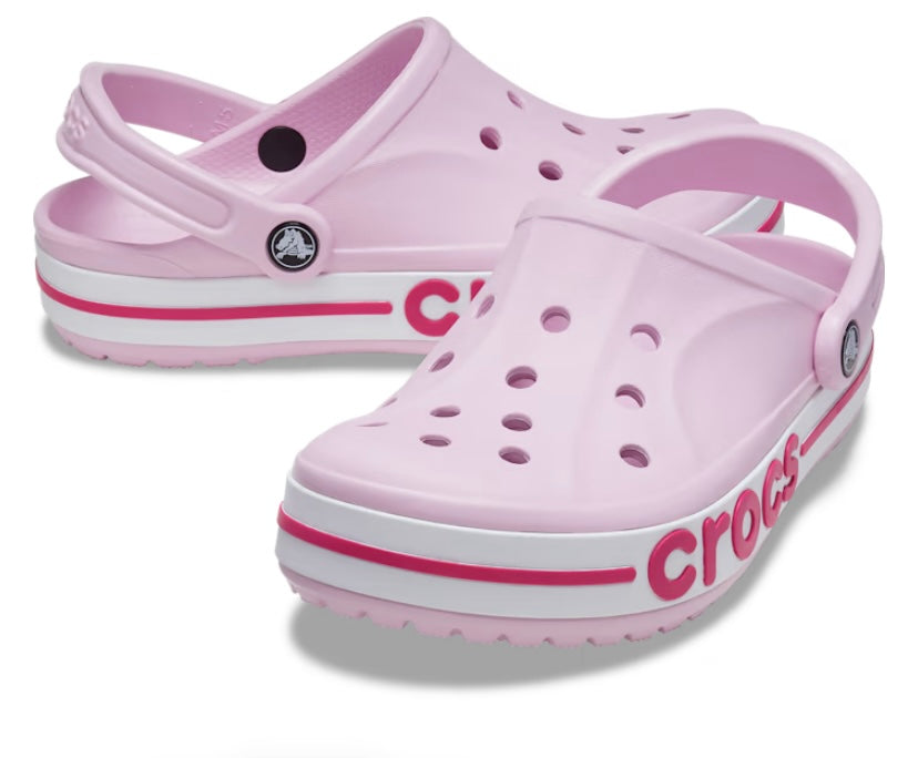 Bayaband pink crocs