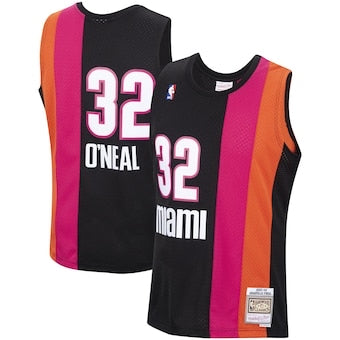 Maillot rétro Miami Heat rose/noir