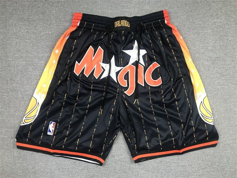 Magic orlando black and orange shorts