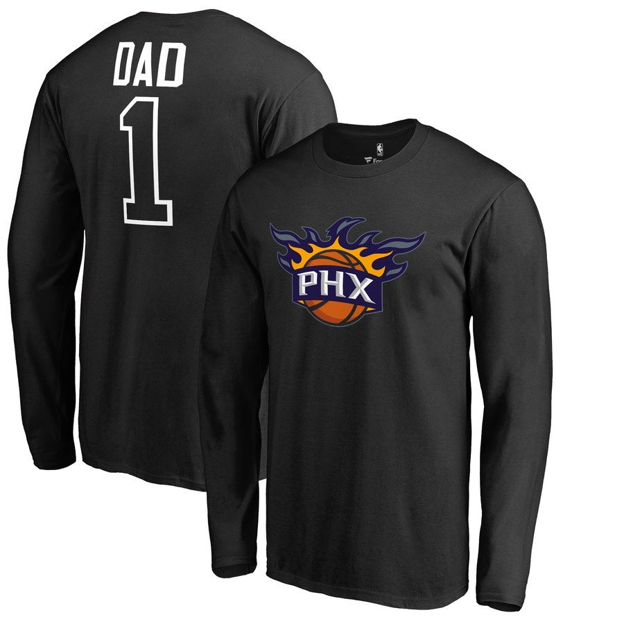 Phoenix suns 1 dad black long shirt