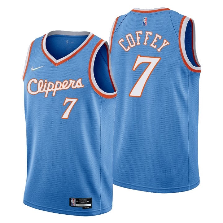 Clippers blue 7 coffey  jersey