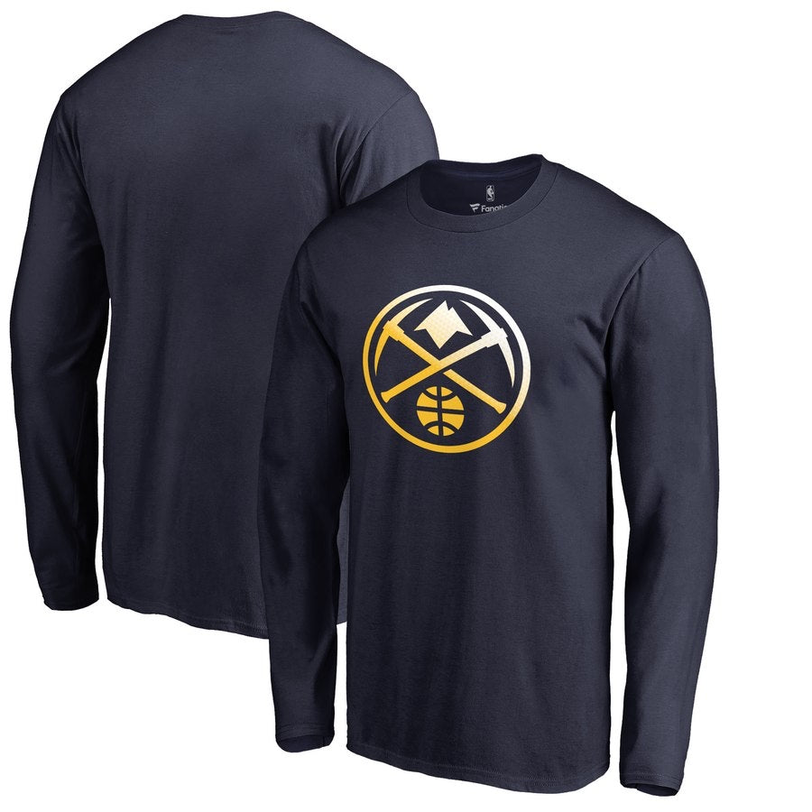 Chemise longue bleu marine Denver Nuggets