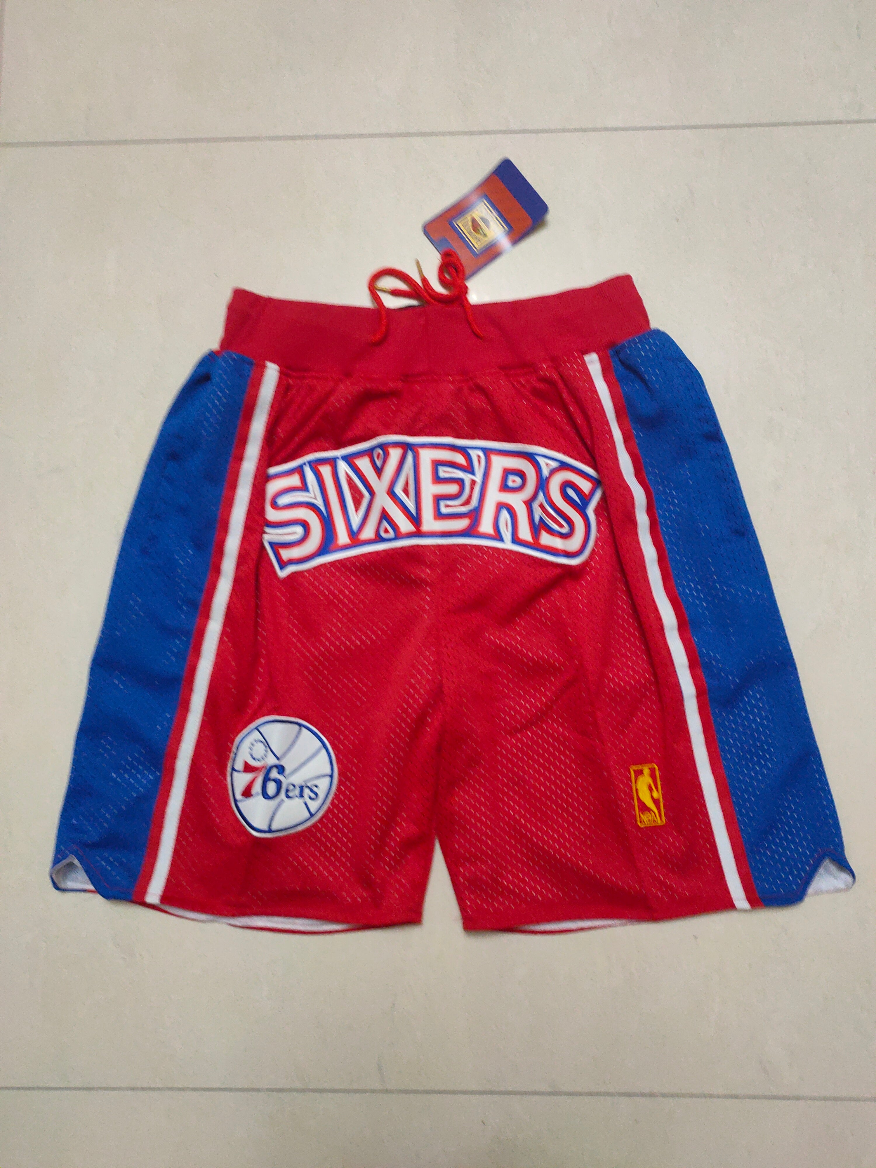 Sixers red/blue shorts