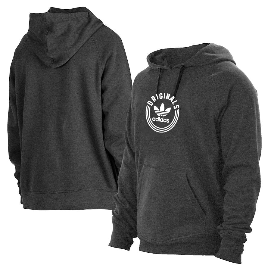 Adidas sweat à capuche original gris foncé/blanc