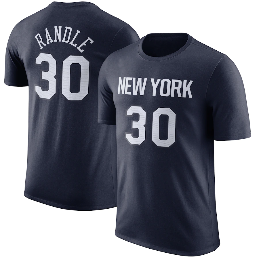 Nike pour homme RJ Barrett Knicks City Edition Nom et numéro T-shirt