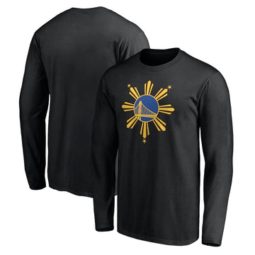 Chemise longue noir/jaune Golden State Warriors
