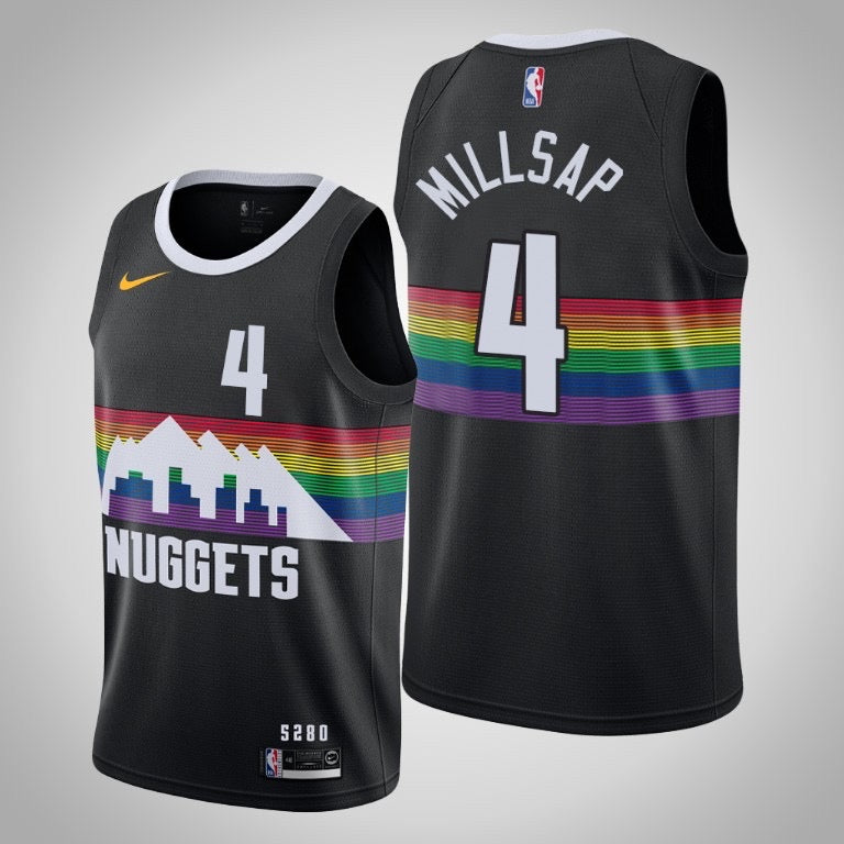 Denver nuggets black 4 millsap jersey