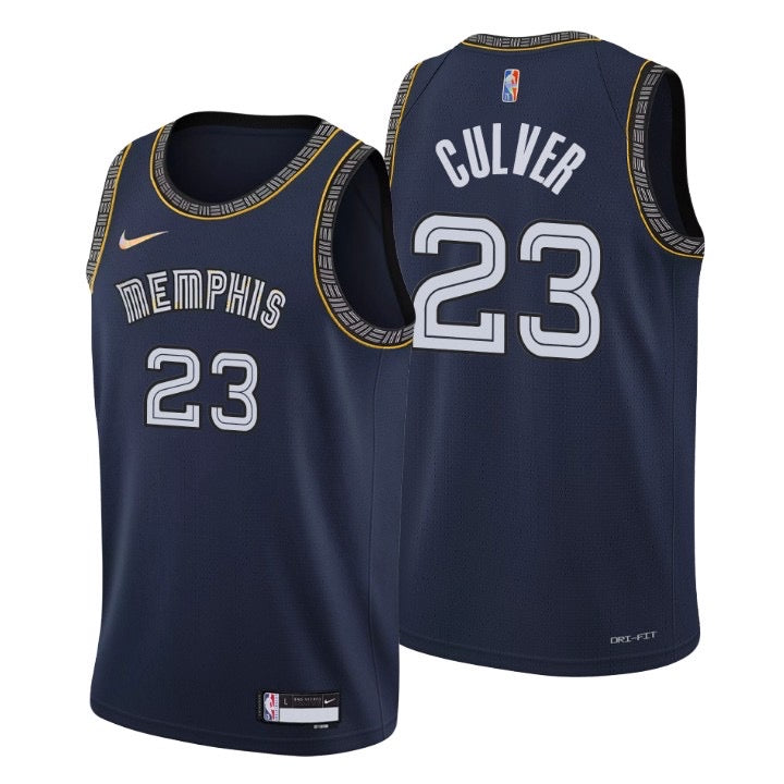 Memphis dark blue 23 culver jersey