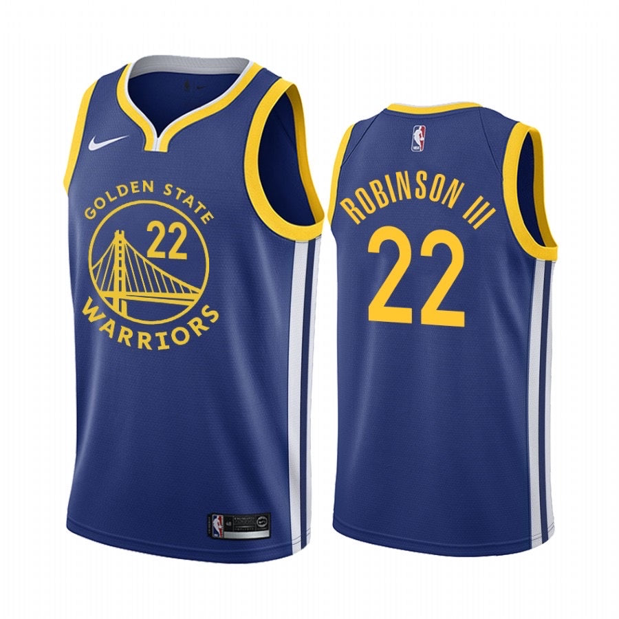 Golden state warriors blue 22 robinson lll  jersey