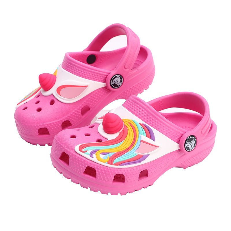 Crocs licorne rose pour enfants