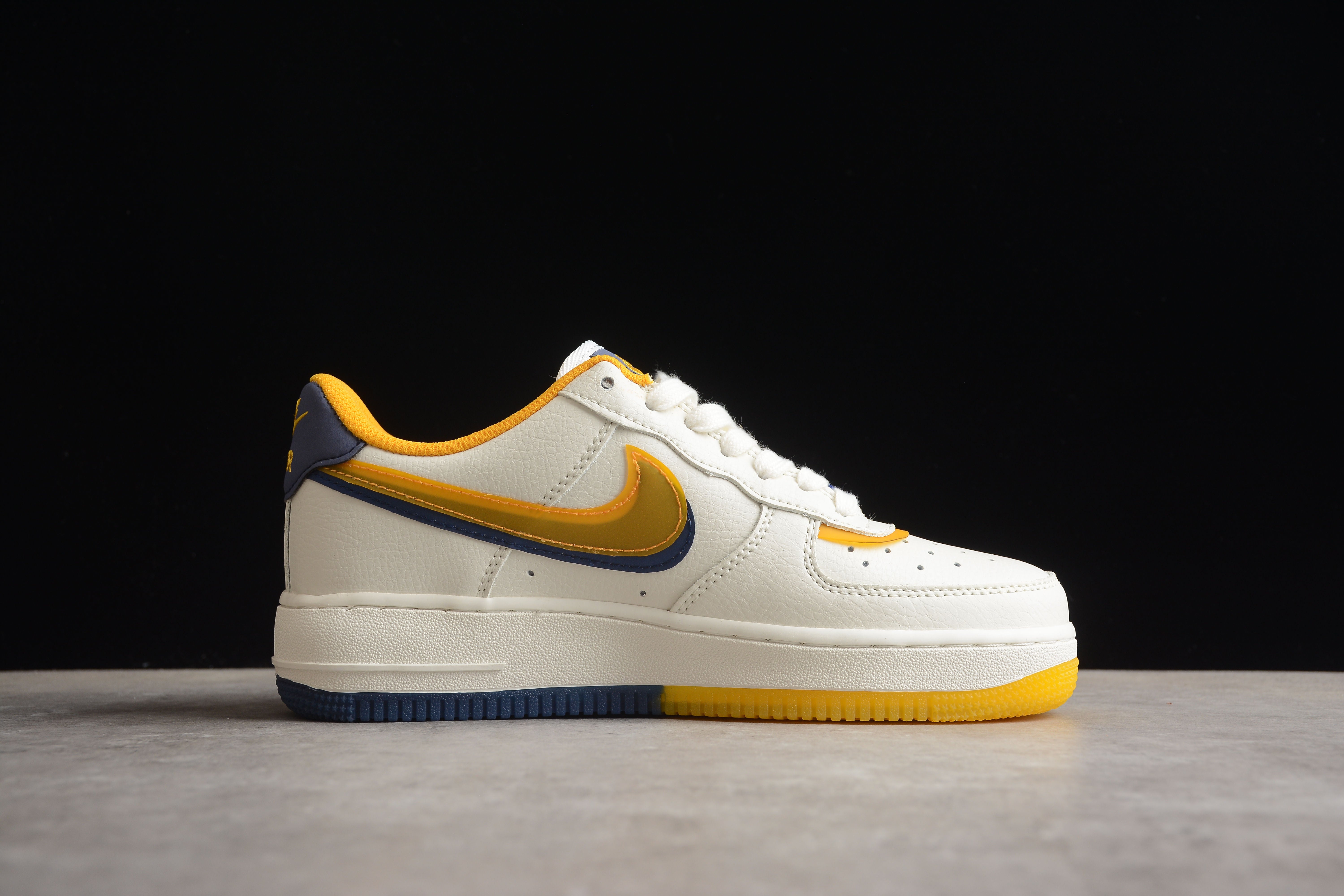 Nike airforce A1 full blue yellow shoes