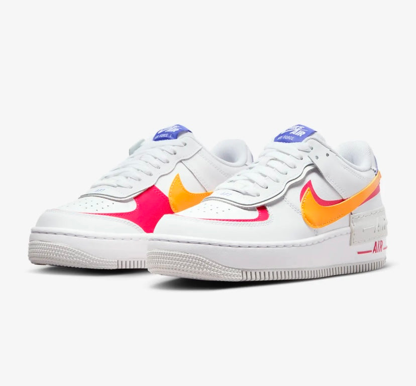 Nike airforce A1 double rose orange chaussures