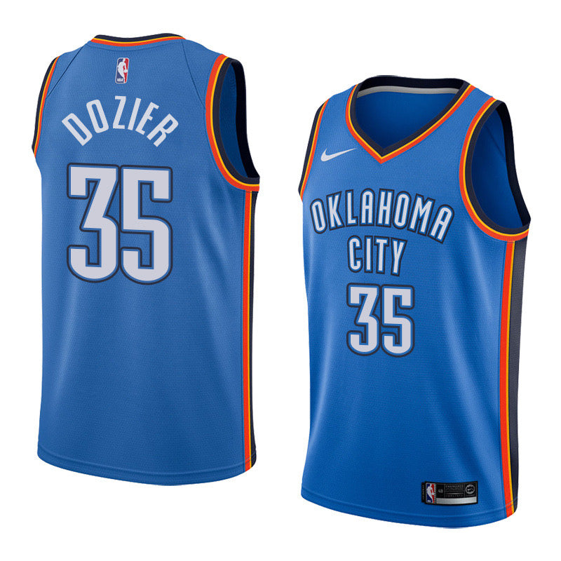 Oklahoma city blue 35 dozier jersey