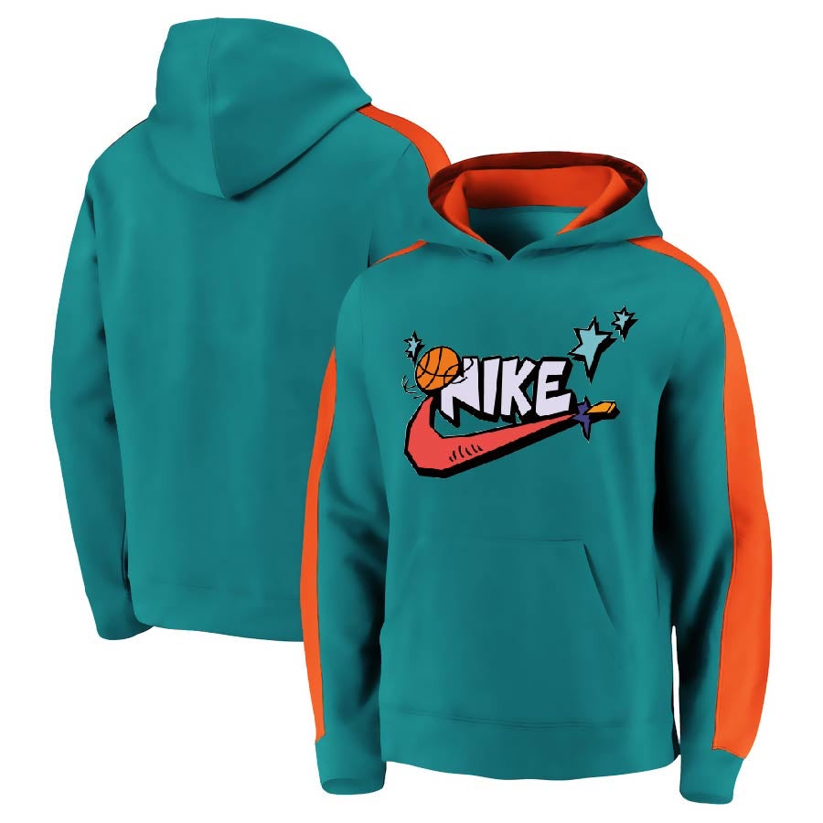 Nike green-orange basketball hoodie