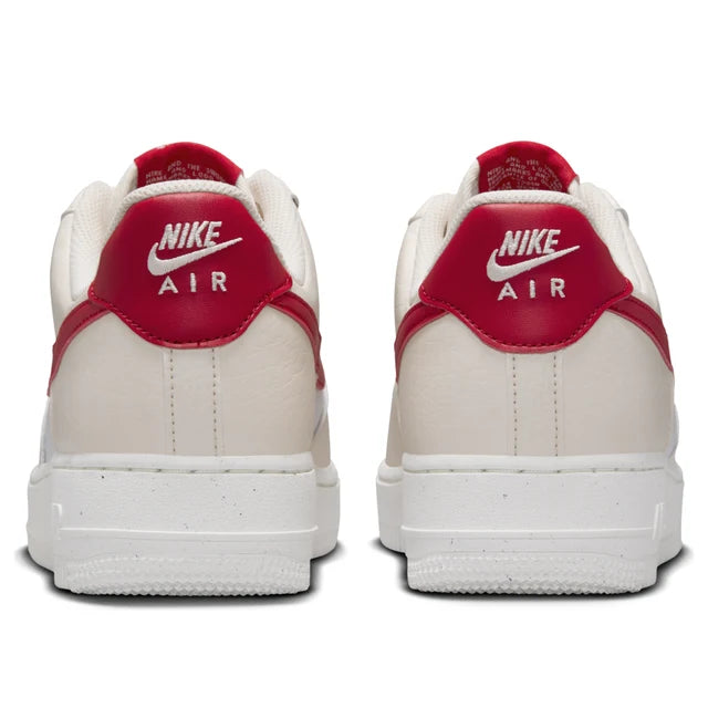 Nike Air Force 1 '07 'Pale Ivory University Red'