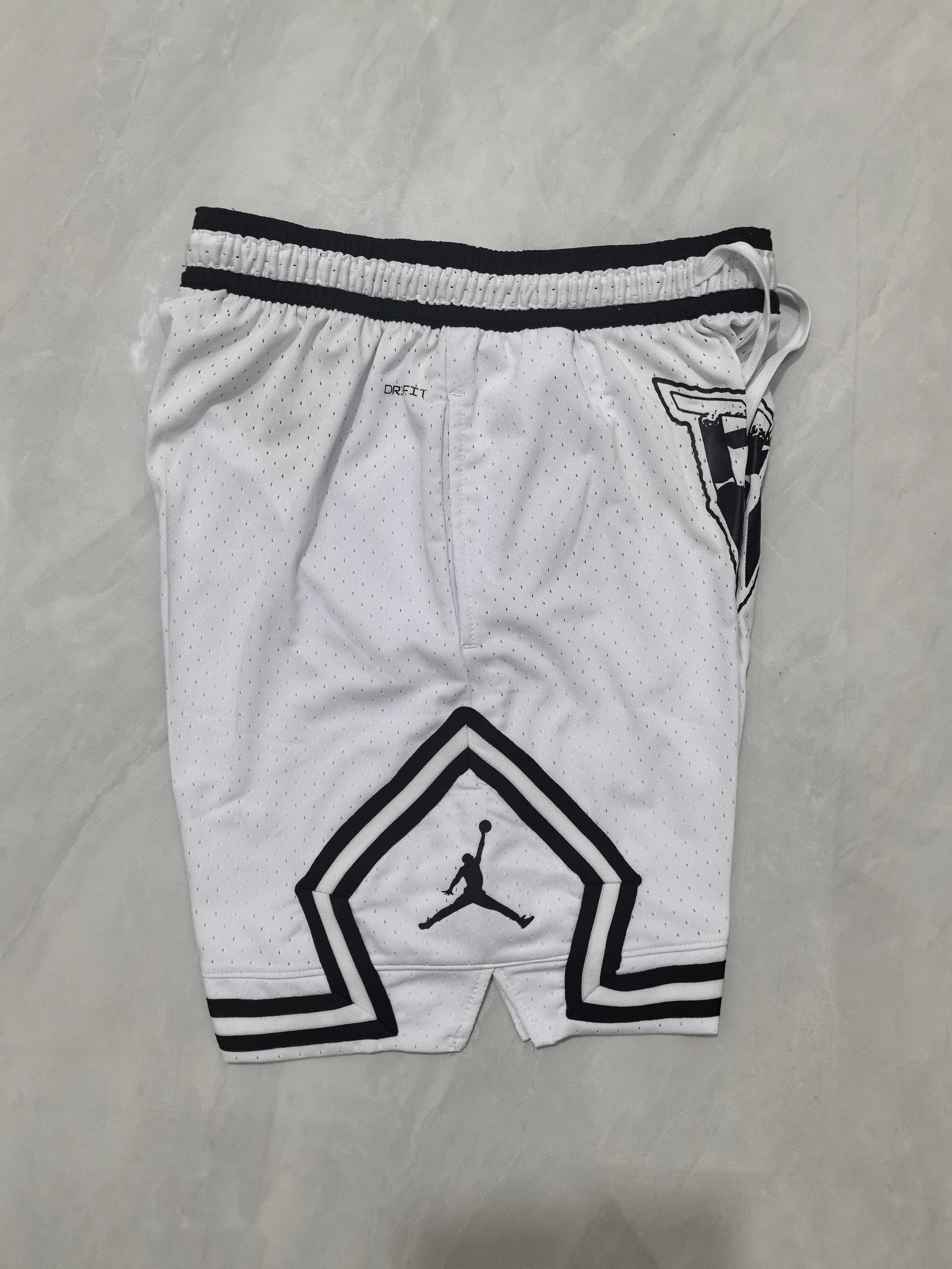 Jordan A-6 Watermark White Basketball Shorts