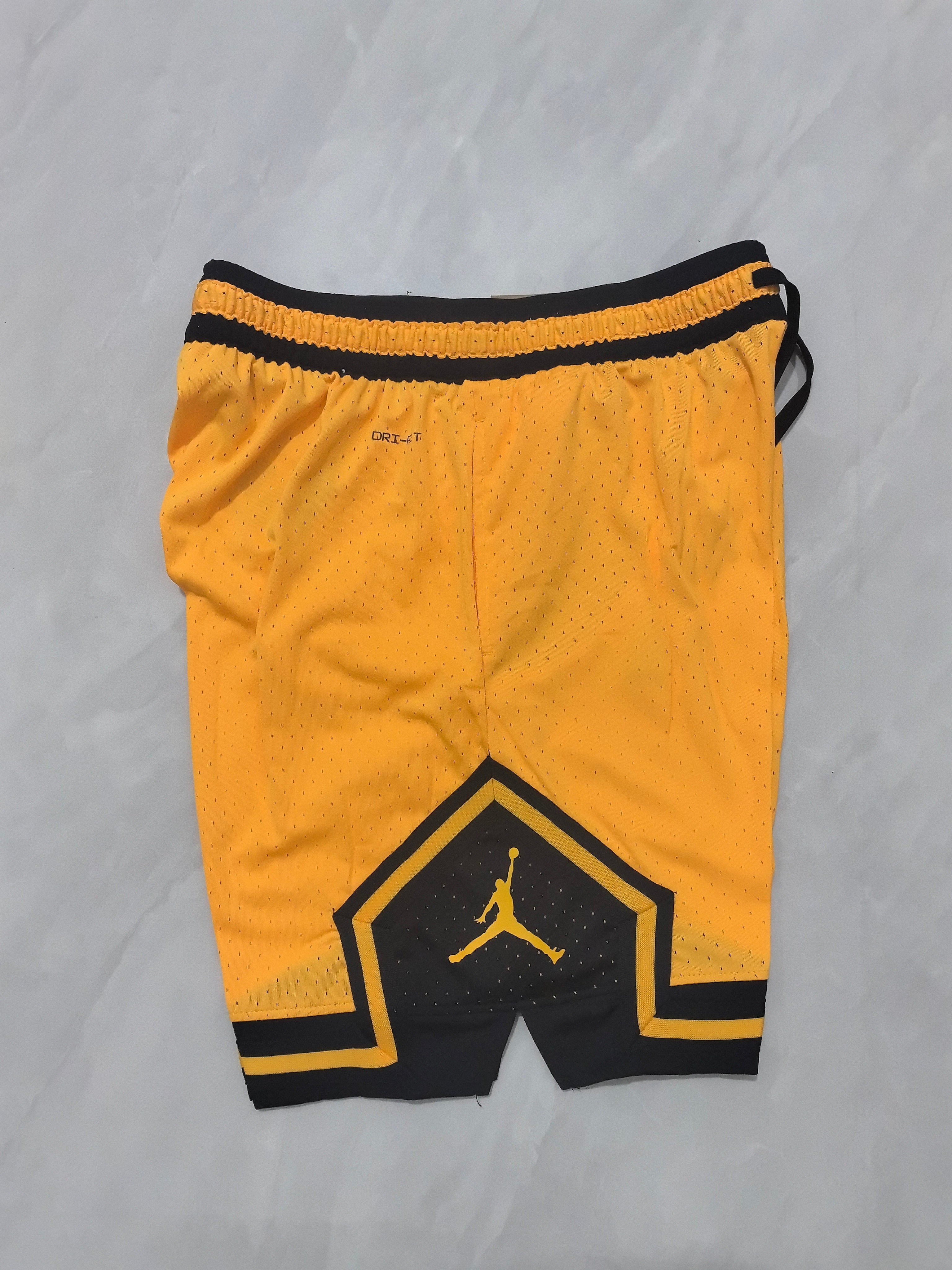 Jordan A-7 Yellow Basketball Shorts