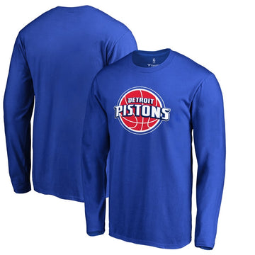 Chemise longue bleu royal des Detroit Pistons