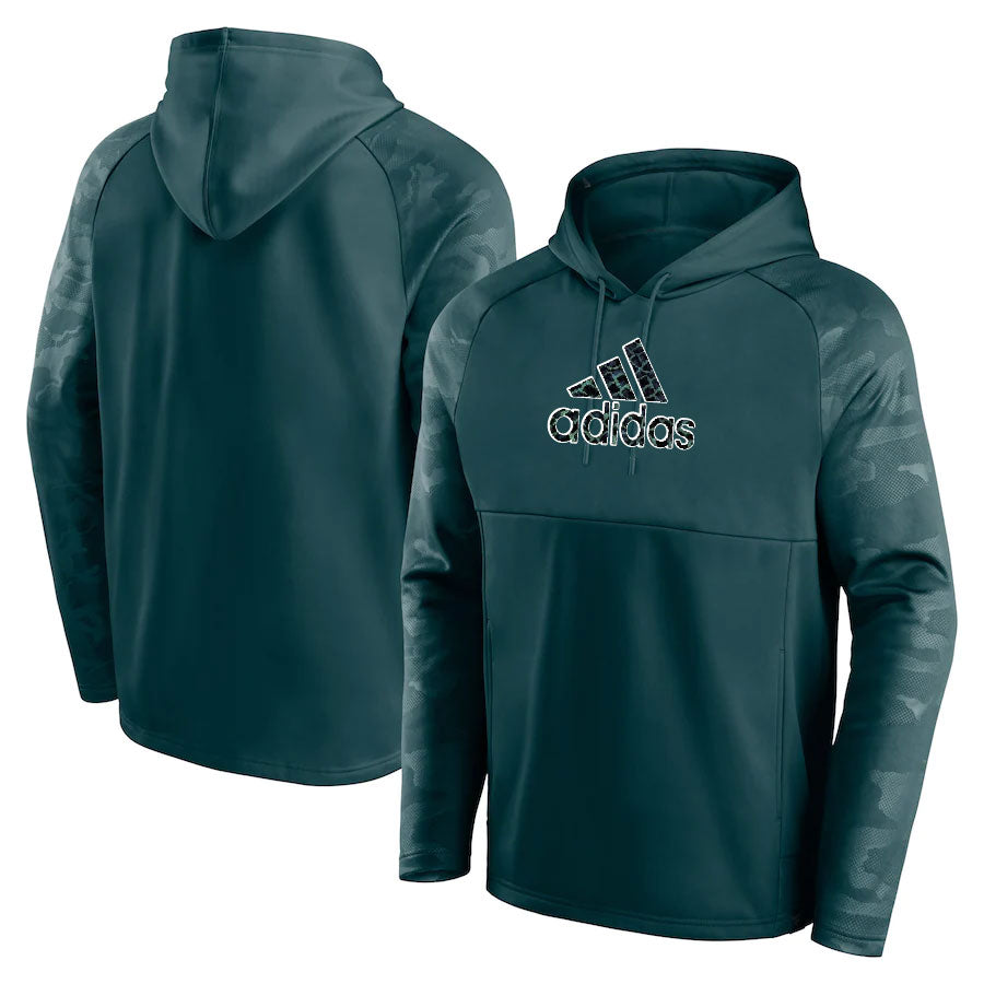 Adidas sweat à capuche vert foncé