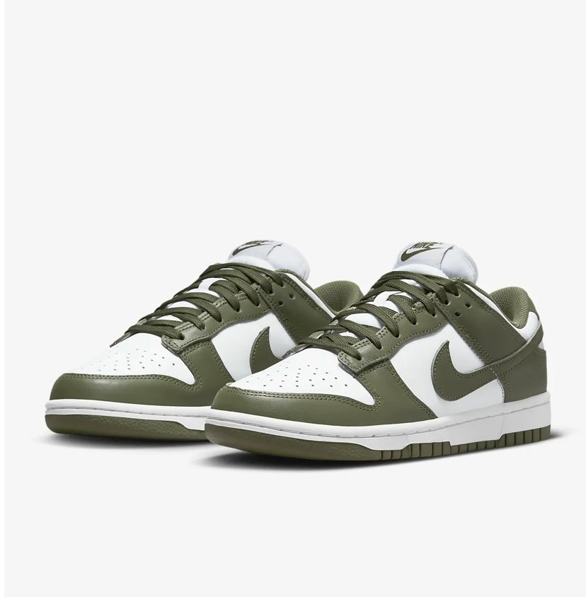 Nike SB low dunk olive green shoes