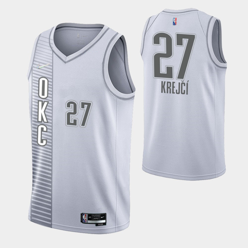 Maillot OKC blanc 27 krejci