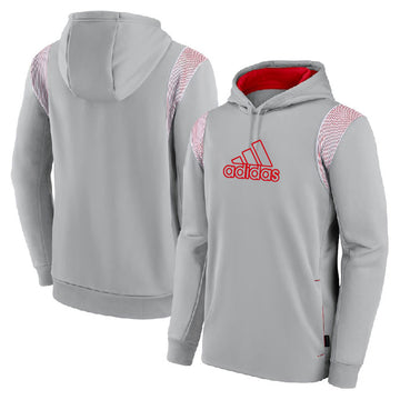 Adidas grey -red hoodie
