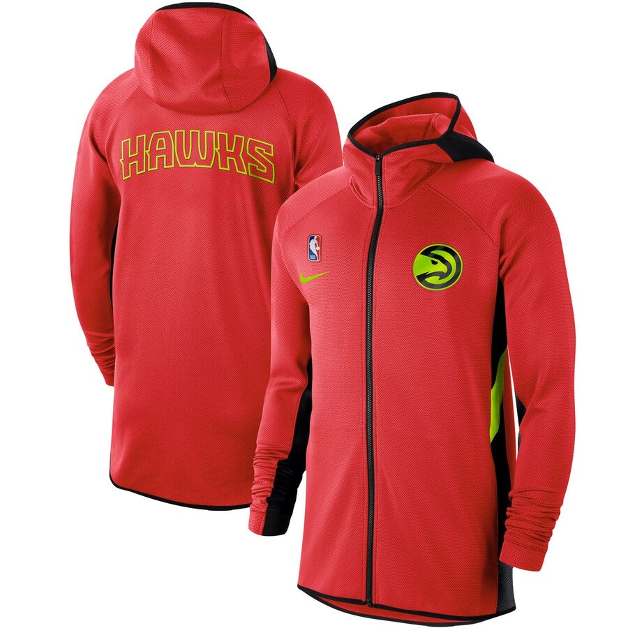 Atlanta hawks red long cut jacket