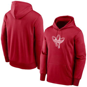 Sweat à capuche rouge Adidas